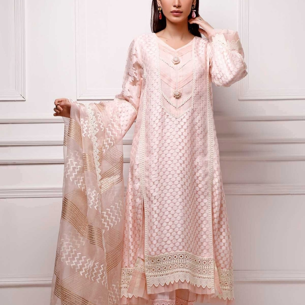 Sana Abbas Designer Kameez Dupatta